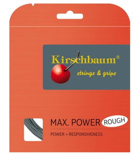 Kirschbaum Tennis String Max Power Rough (Durability+Spin) silver 12m Set