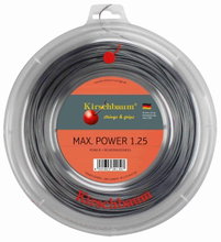 Kirschbaum Tennissaite Max Power (Haltbarkeit+Power) anthrazit 200m Rolle