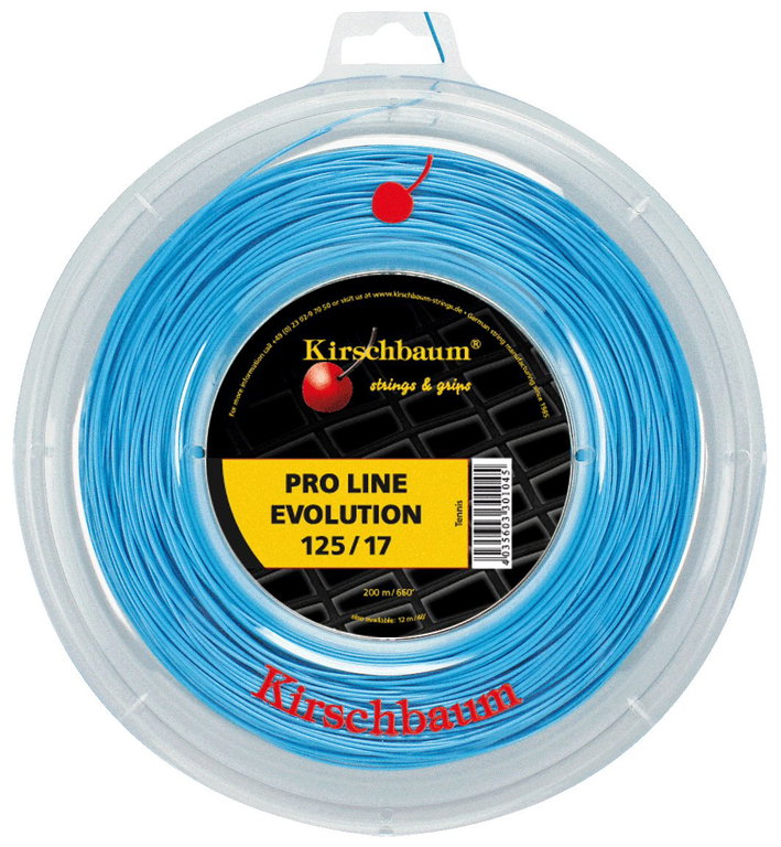 Kirschbaum Tennissaite ProLine Evolution (Haltbarkeit+Kontrolle) blau 200m Rolle