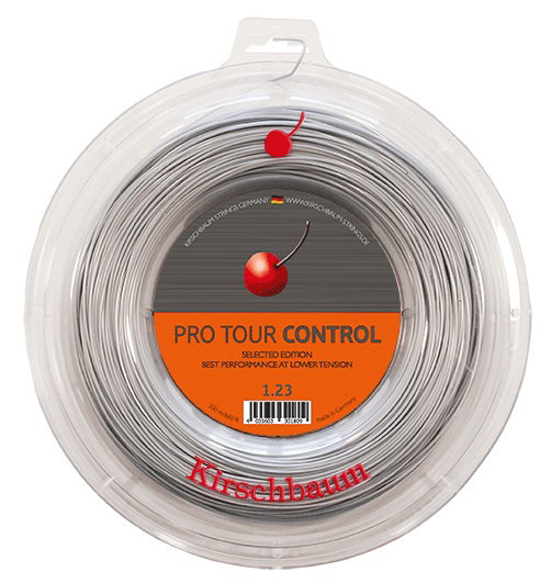 Kirschbaum Tennissaite Pro Tour Control (Haltbarkeit+Kontrolle) silber 200m Rolle
