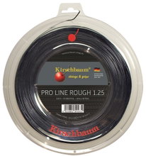 Kirschbaum Sznur tenisowy Pro Line Rough (Trwałość+Spin) czarny 200m rolka