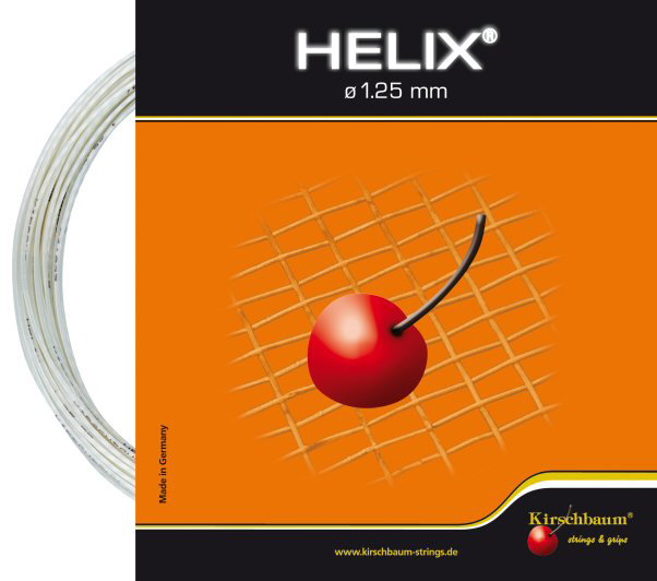 Kirschbaum Tennis String Helix (Durability+Spin) white 12m Set