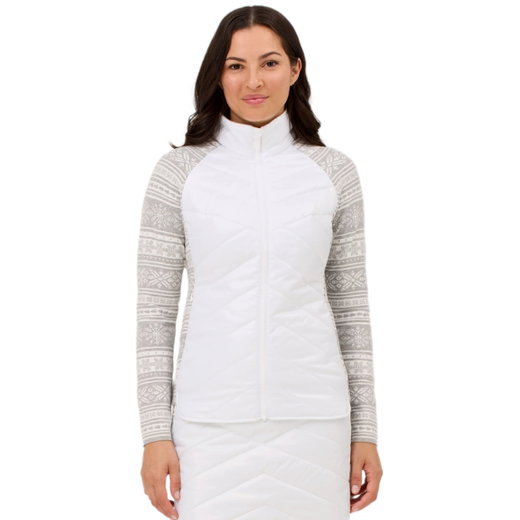 Krimson Klover Hybrid-Winterjacke Switchback weiss/grau Damen