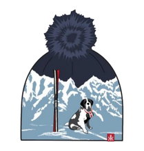 Krimson Klover Mütze (Pompon) Bernie Beanie - navyblau/hellblau/weiss Damen - 1 Stück