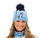 Krimson Klover Mütze (Pompon) Bernie Beanie - navyblau/hellblau/weiss Damen - 1 Stück