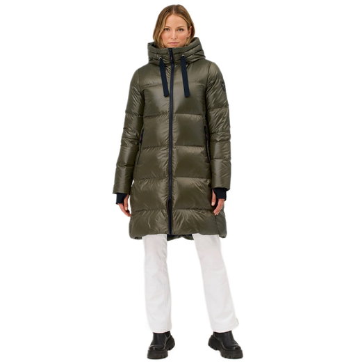 Krimson Klover Winter-Daunenmantel Compass Long Down (mit Kapuze, wärmeisolierung) huntergrün Damen