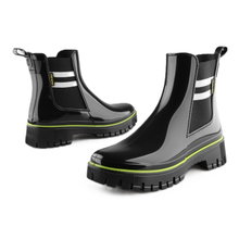 Lemon Jelly Gummistiefel Ceci (Chelseaboot) glänzend schwarz Damen