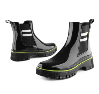 Lemon Jelly Gummistiefel Ceci (Chelseaboot) glänzend schwarz Damen