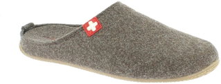 Living Kitzbühel Hausschuhe Filzpantoffel (Wolle) Schweizer Kreuz braun Damen