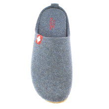 Living Kitzbühel Hausschuhe Filzpantoffel (Wolle) Schweizer Kreuz midnight navyblau Damen