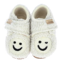 Living Kitzbühel Hausschuhe Babyklettschuh Smiley Kids weiss Kinder (27-30)