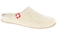 Living Kitzbühel Hausschuhe Filzpantoffel (70% Wolle) Schweizer Kreuz camelbraun