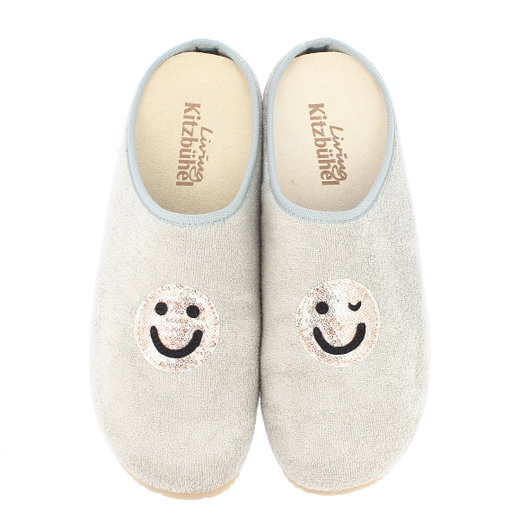 Living Kitzbühel Kapcie Frotte Smiley (Bawełna) piasek/beż Damskie