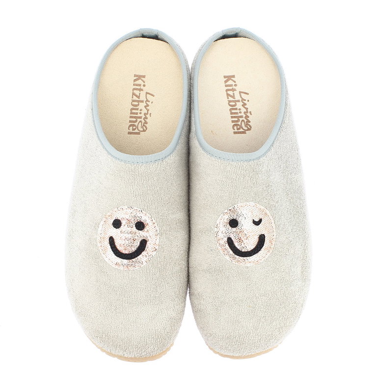 Living Kitzbühel Kapcie Frotte Smiley (Bawełna) piasek/beż Damskie