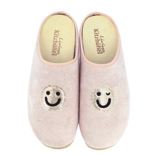 Living Kitzbühel Slippers Fleece Smiley (Cotton) Pink Ladies