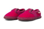 Living Kitzbühel Hausschuhe T-Modell mit Häkelverzierung fuchsia Kleinkinder/Kinder