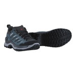 Lowa Innovo Low GTX Walking Shoes (All-Terrain, Suede/Textile, Waterproof) grey/petrol blue Men's
