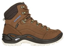 Lowa Wanderschuhe Renegade Mid GTX (All-Terrain, Nubukleder, wasserdicht) mahagonibraun/navy Damen