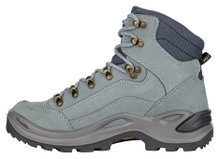 Lowa Wanderschuhe Renegade Mid GTX (All-Terrain, Nubukleder, wasserdicht) eisblau/lachs Damen