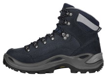 Lowa Wanderschuhe Renegade Mid GTX (All-Terrain, Nubukleder, wasserdicht) navyblau/grau Damen
