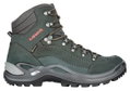 Lowa Wanderschuhe Renegade Mid GTX (All-Terrain, Nubukleder, wasserdicht) anthrazitgrau/mandarine Damen