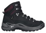 Lowa Buty trekkingowe Renegade Mid GTX (All-Terrain, Skóra nubukowa, wodoodporne) czarny/bordowy Damskie