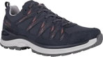 Lowa Wanderschuhe Innox Evo II GTX (All-Terrain, Textil/Mikrofaser, wassderdicht) navyblau/rotholz Damen