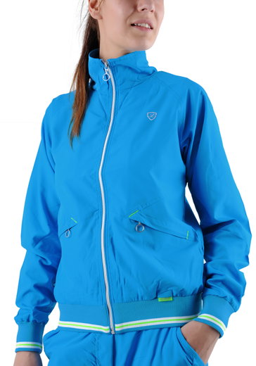 Limited Sports Trainingsjacke Vichy blau Damen