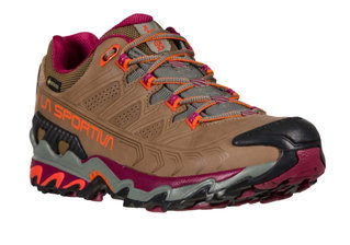 La Sportiva Trail-Wanderschuhe Ultra Raptor II Leather Wide GTX (Nubukleder, wasserdicht) braun/plum Damen