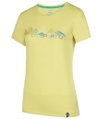 La Sportiva Wander-/Freizeit Shirt Peaks (Baumwolle) gelb Damen