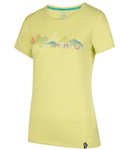 La Sportiva Wander-/Freizeit Shirt Peaks (Baumwolle) gelb Damen