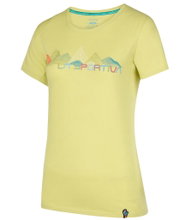 La Sportiva Wander-/Freizeit Shirt Peaks (Baumwolle) gelb Damen