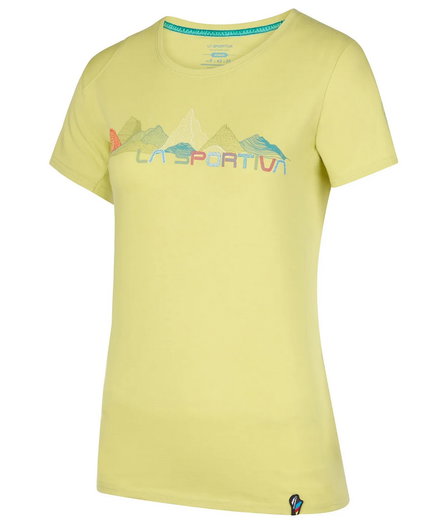La Sportiva Wander-/Freizeit Shirt Peaks (Baumwolle) gelb Damen