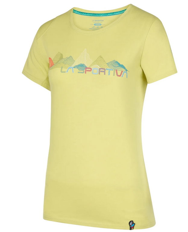 La Sportiva Wander-/Freizeit Shirt Peaks (Baumwolle) gelb Damen