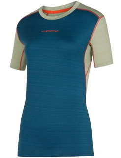 La Sportiva Wander-Shirt Sunfire (breathable, quick-drying) storm blue/tea green ladies