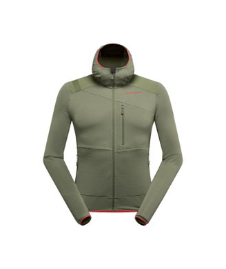 La Sportiva Fleecejacke Aequilibrium Thermal Hoody (mit Kapuze, atmungsaktiv) olivgrün Herren