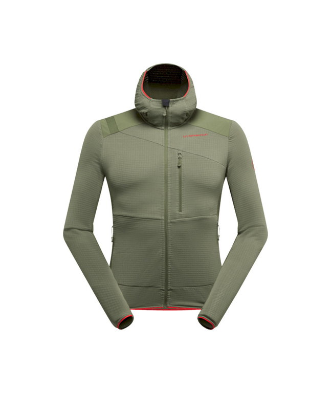 La Sportiva Fleecejacke Aequilibrium Thermal Hoody (mit Kapuze, atmungsaktiv) olivgrün Herren