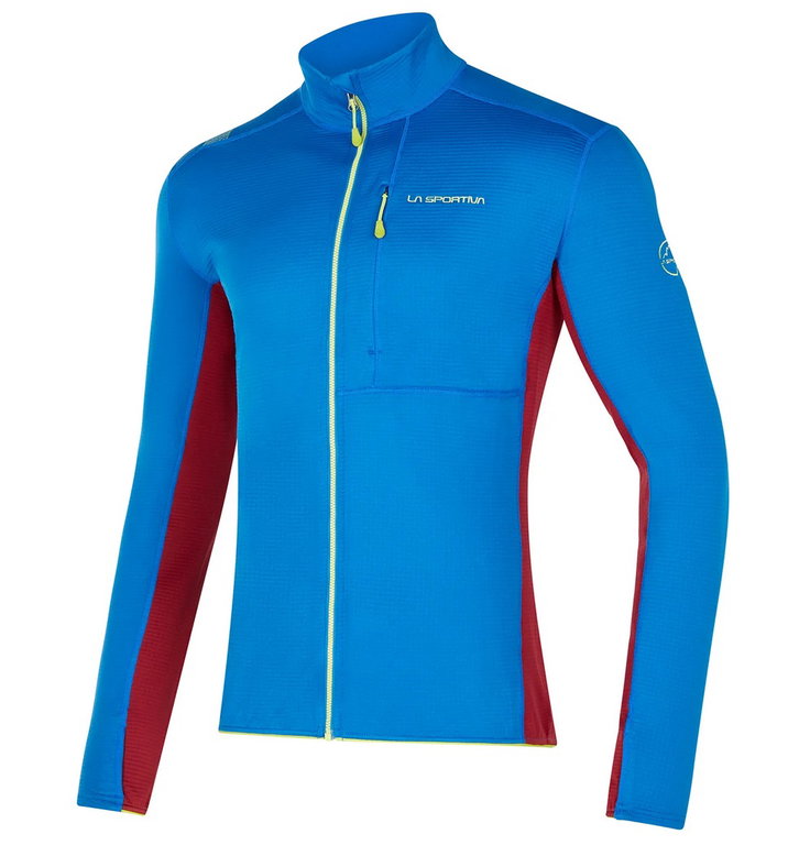 La Sportiva Fleecejacke Chill Jkt (Thermojacke, leicht, bequem) blau/rot Herren