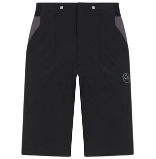 La Sportiva Wanderhose Guard Short (elastischer Bund mit Kordelzug) kurz schwarz/carbongrau Herren