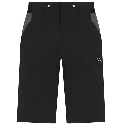 La Sportiva Wanderhose Guard Short (elastischer Bund mit Kordelzug) kurz schwarz/carbongrau Herren