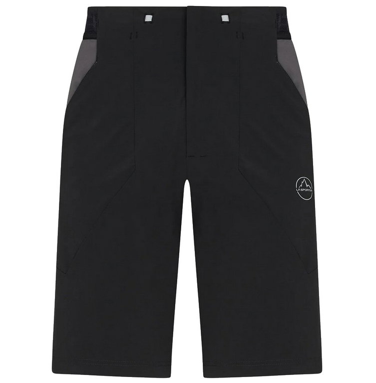 La Sportiva Wanderhose Guard Short (elastischer Bund mit Kordelzug) kurz schwarz/carbongrau Herren