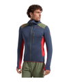 La Sportiva Fleece Jacket Aequilibrium Thermal Hoody (with hood, breathable) midnight blue/red men's