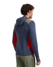 La Sportiva Fleecejacke Aequilibrium Thermal Hoody (mit Kapuze, atmungsaktiv) nachtblau/rot Herren