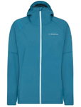 La Sportiva Trail-Laufjacke Run (leicht, wasserabweisend, maximale Bewegungsfreiheit) blau Damen