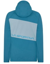 La Sportiva Trail-Laufjacke Run (leicht, wasserabweisend, maximale Bewegungsfreiheit) blau Damen
