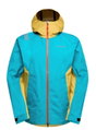 La Sportiva Softshelljacke Discover Shell (winddicht, wasserdicht) tropicblau/gelb Herren