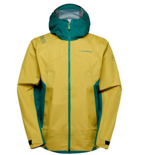 La Sportiva Softshelljacke Discover Shell (winddicht, wasserdicht) gelb/everglade Herren