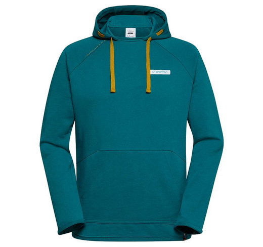 La Sportiva Kapuzenpullover Telendos Hoody (Baumwolle) grün/blau Herren