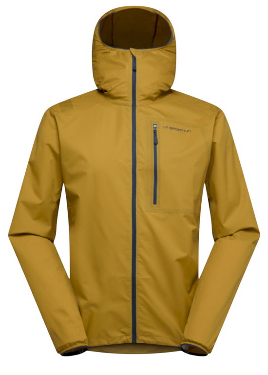 La Sportiva Kletter-Wanderjacke Wall Breeze Stretch (Bergsteigen, winddicht, leicht) savanagelb Herren
