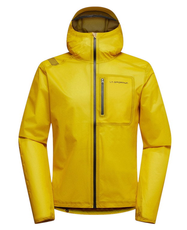 La Sportiva Trail-Laufjacke Ethereal Pro (Hardschell, wasserdicht) gelb Herren